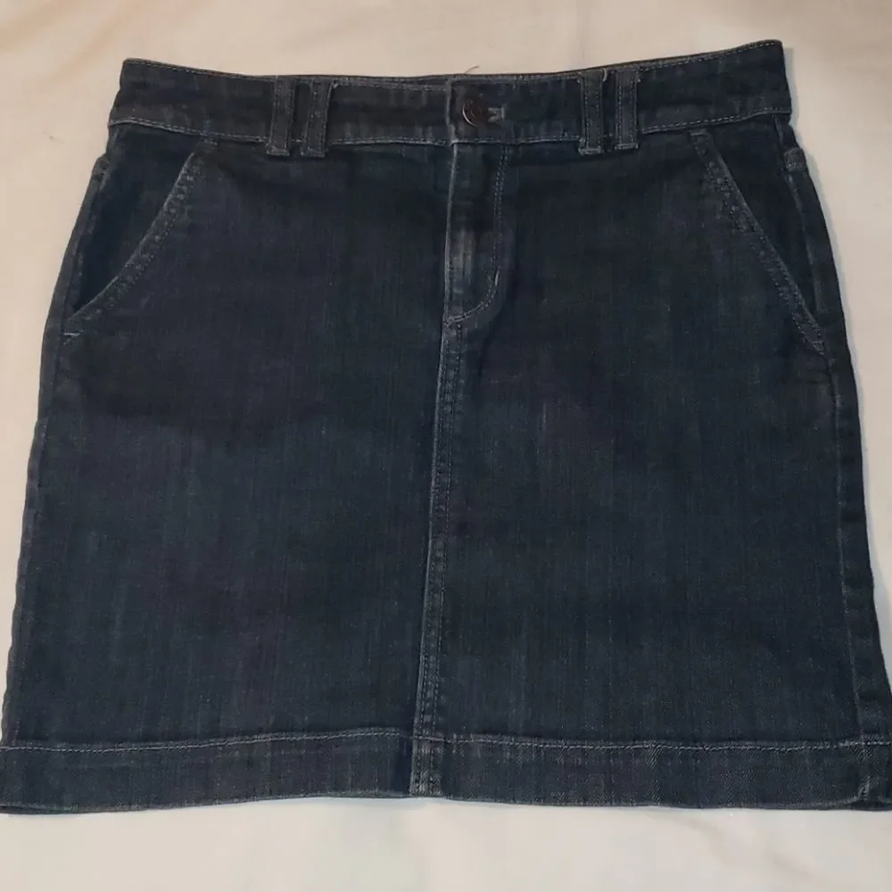 Banana Republic Denim Jean Mini Skirt 4 Pockets 2‎